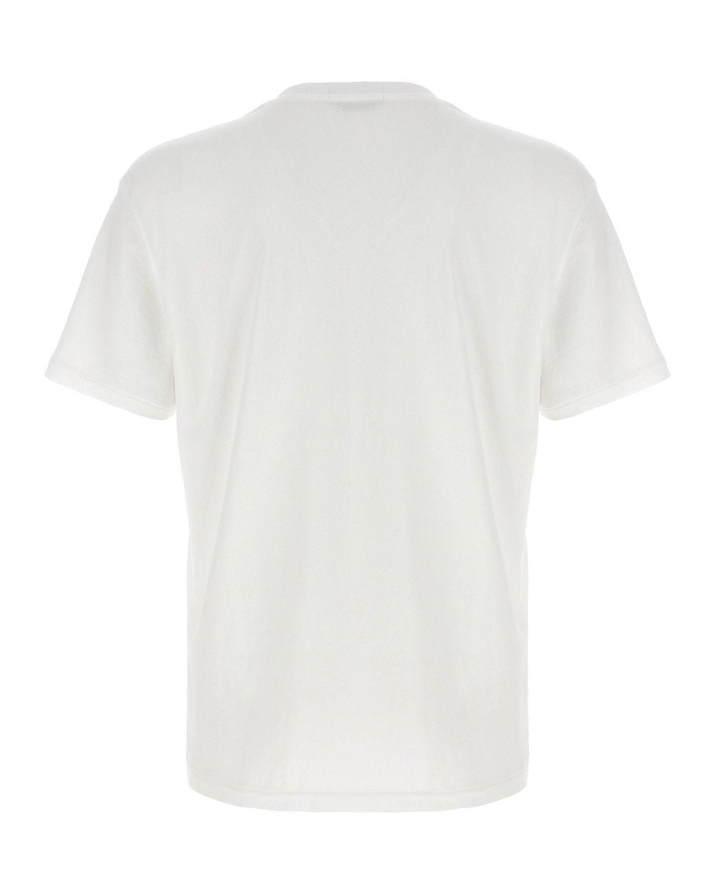 Polo Ralph Lauren White Logo-Embroidered Cotton Jersey T-Shirt