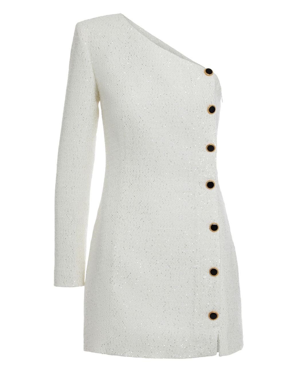 Alessandra Rich White Mini Knitted Dress