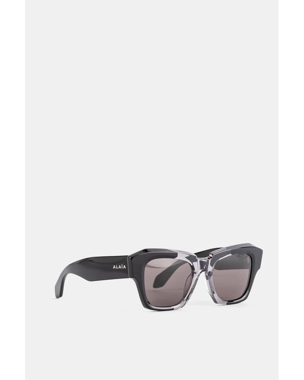 Maison AlaïA Black Two-Tone Square Sunglasses