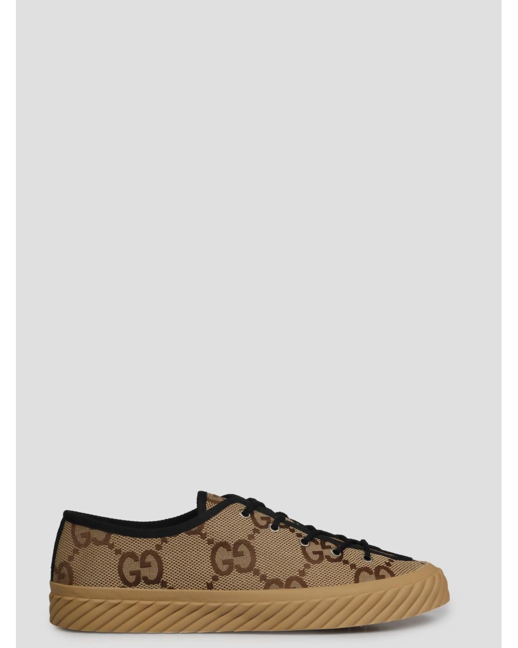 Gucci Maxi Gg Sneakers in Brown for Men | Lyst