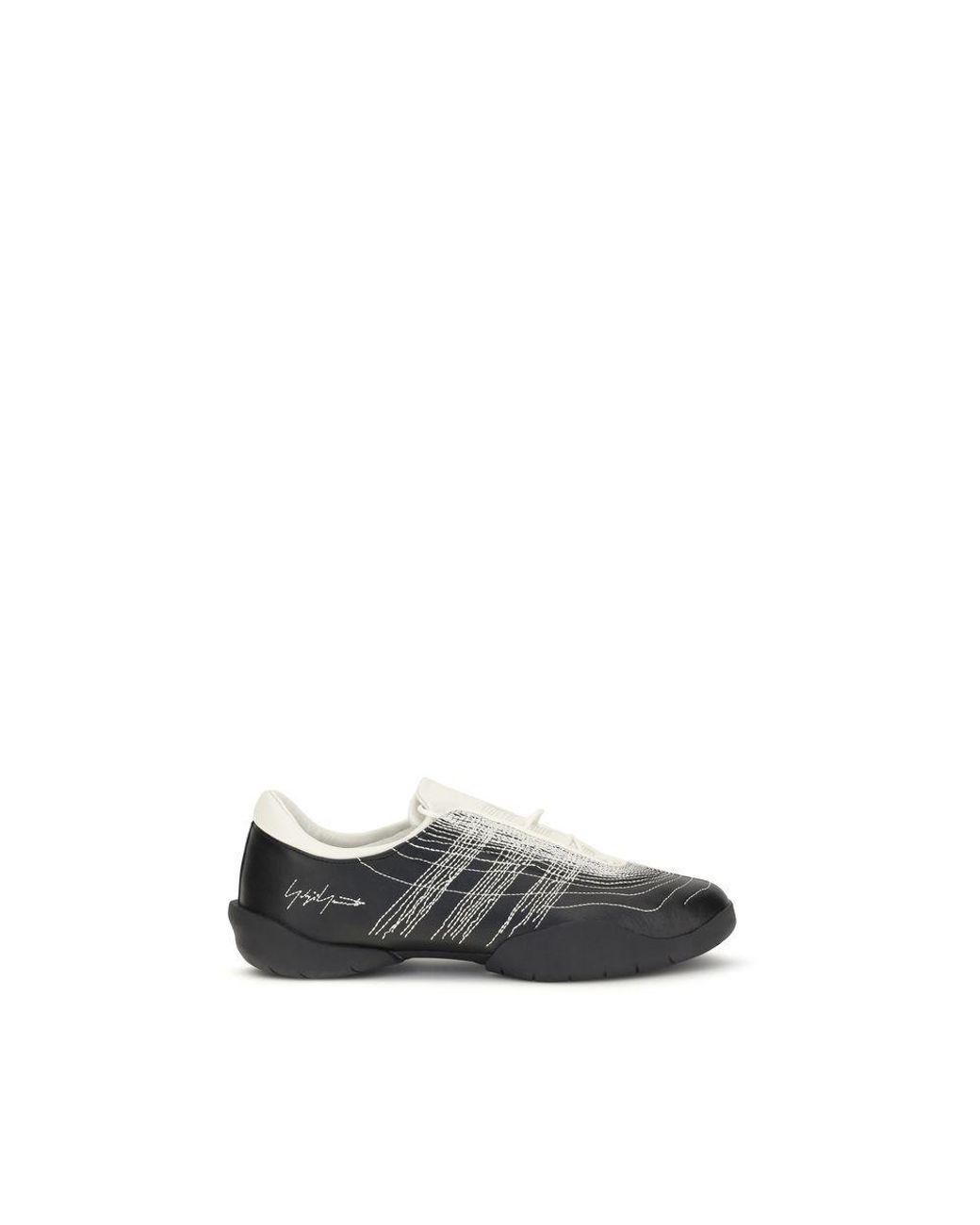 Y-3 Black Rubber Athletic Sneakers for men