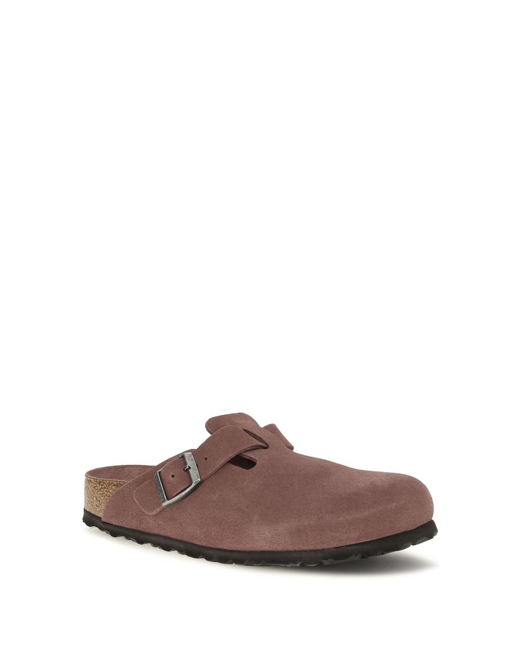 Birkenstock Brown Mules Boston Suede Upper: Suede; Sole: Rubber Sandal