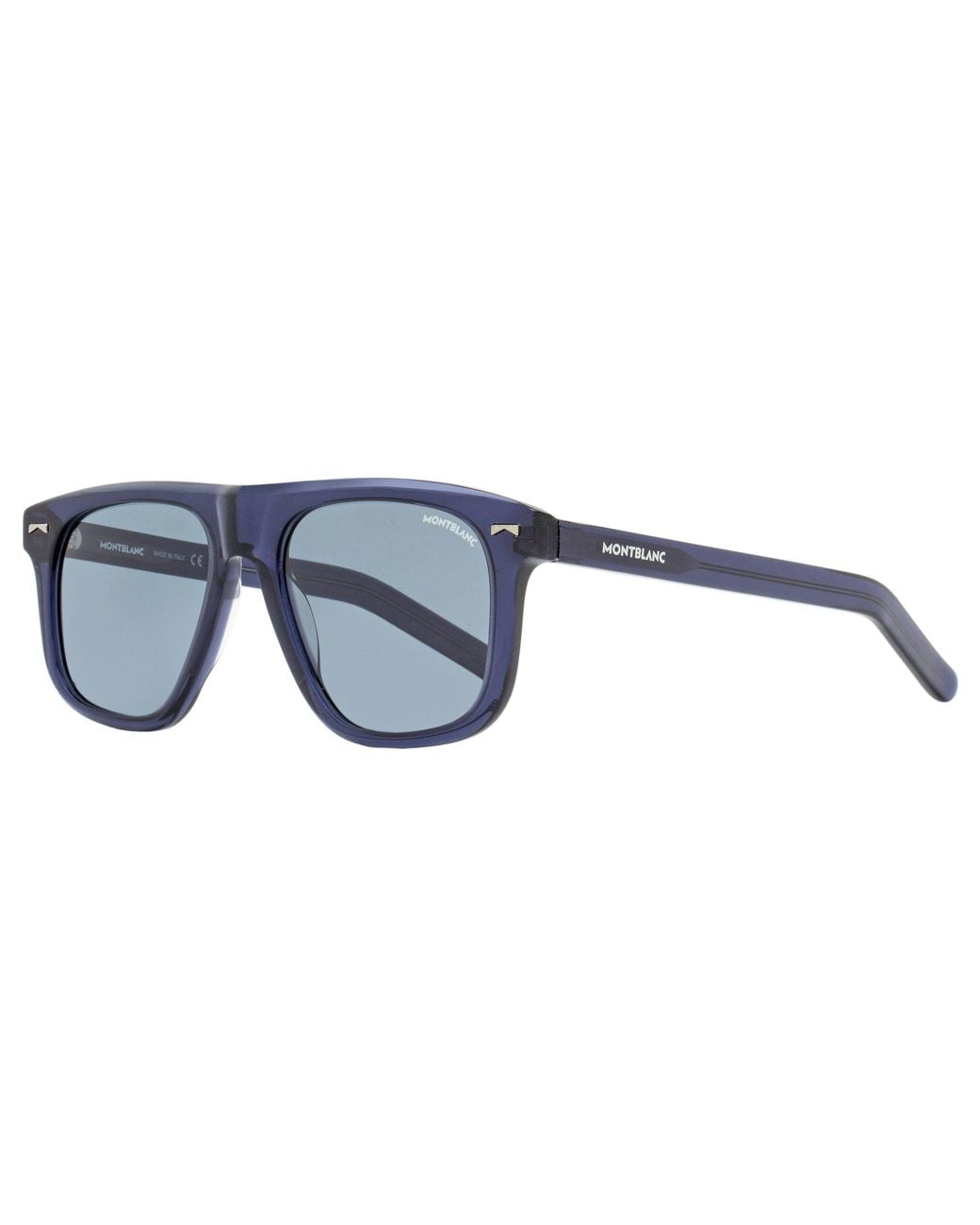 Montblanc Black Oversize Sunglasses Mb0227S 003 55Mm Plastic (Acetate) for men