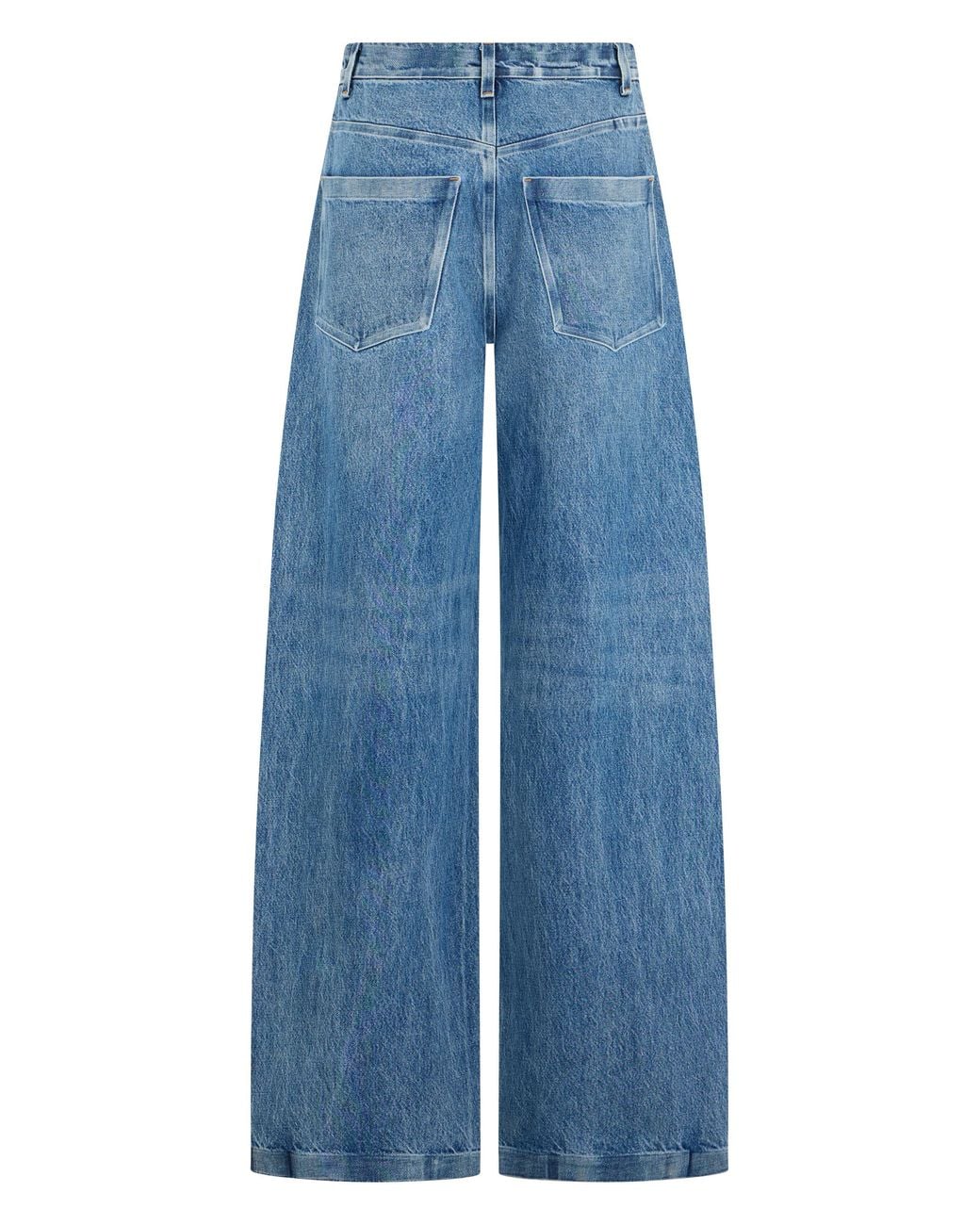 Alexander Wang Blue Wide-Leg Jeans Cotton