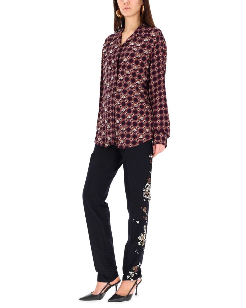 Dries Van Noten Blue Dries Van Noten Trousers