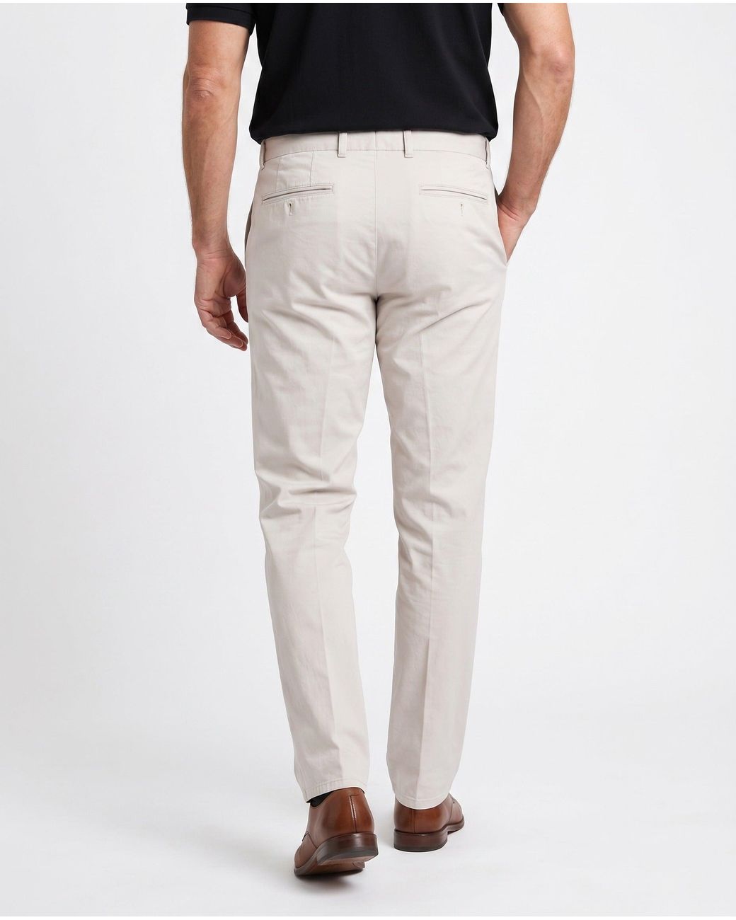 Brunello Cucinelli White Light Tailored Trousers for men