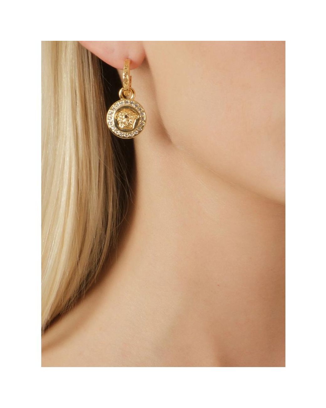Versace Metallic Earrings