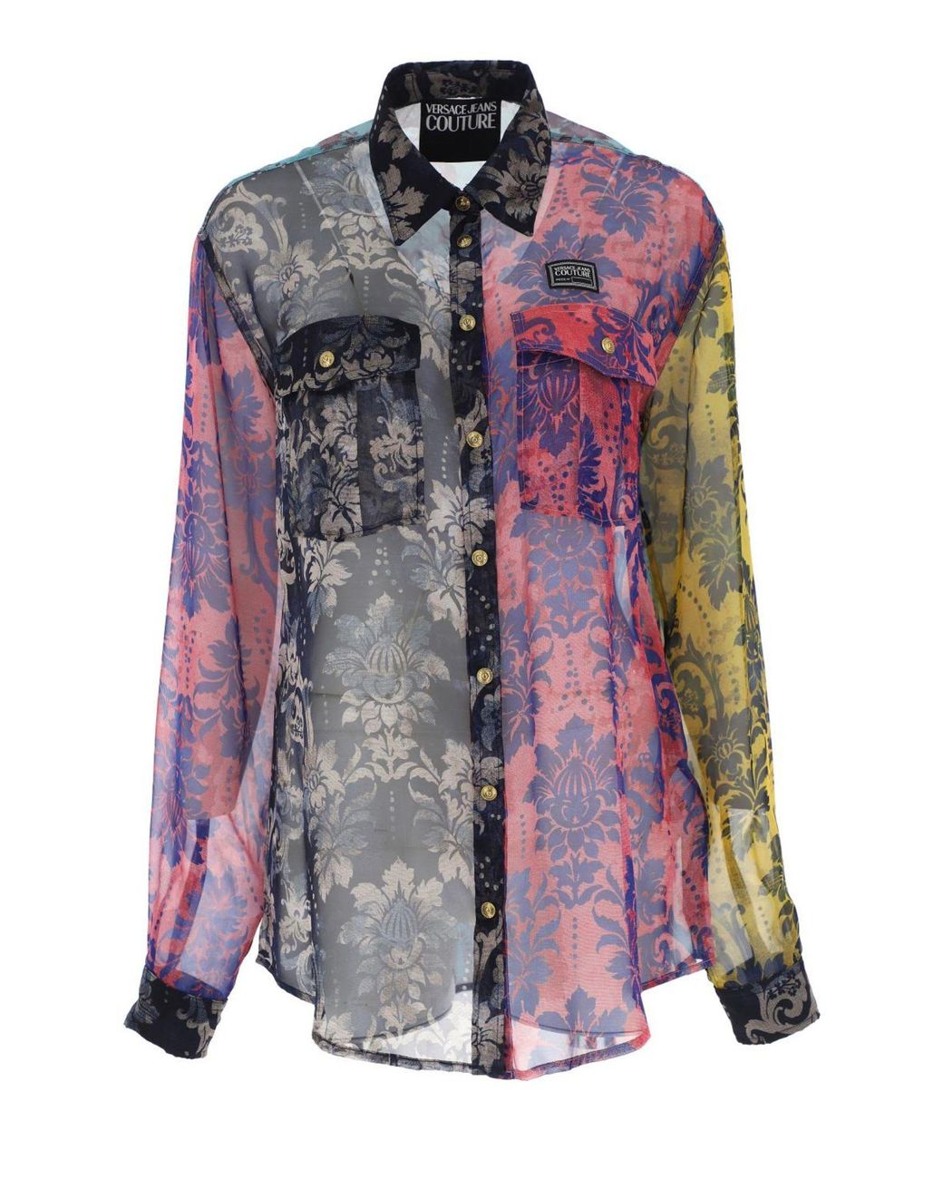 Versace Jeans Couture Multicolor Shirt in Purple | Lyst