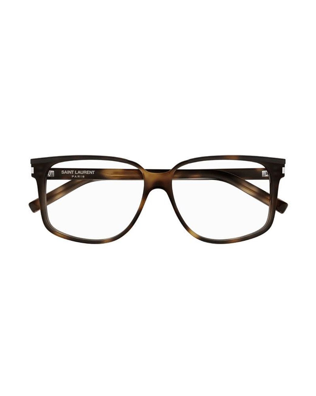 Saint Laurent Brown Glasses for men