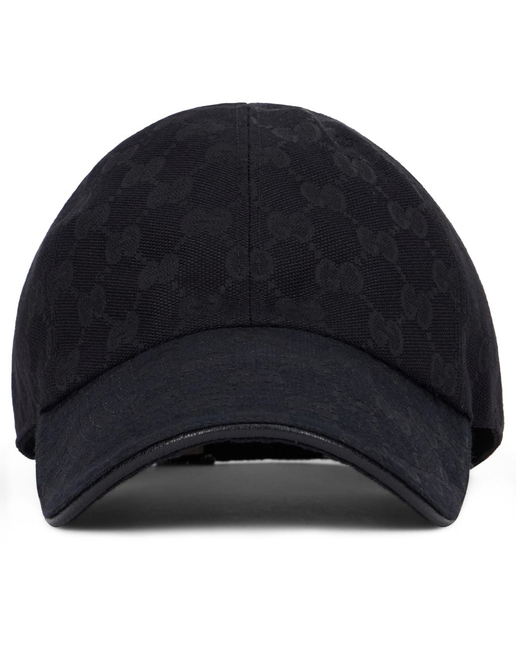 Gucci Black Cap With Adjustable Brim, Cotton Hat