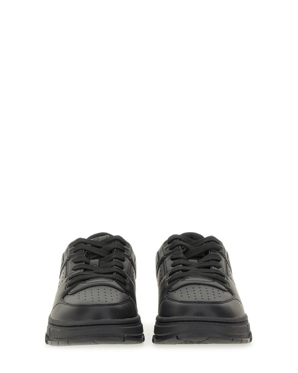 HUGO Black Hugo Mesh-Detailed Sneakers for men