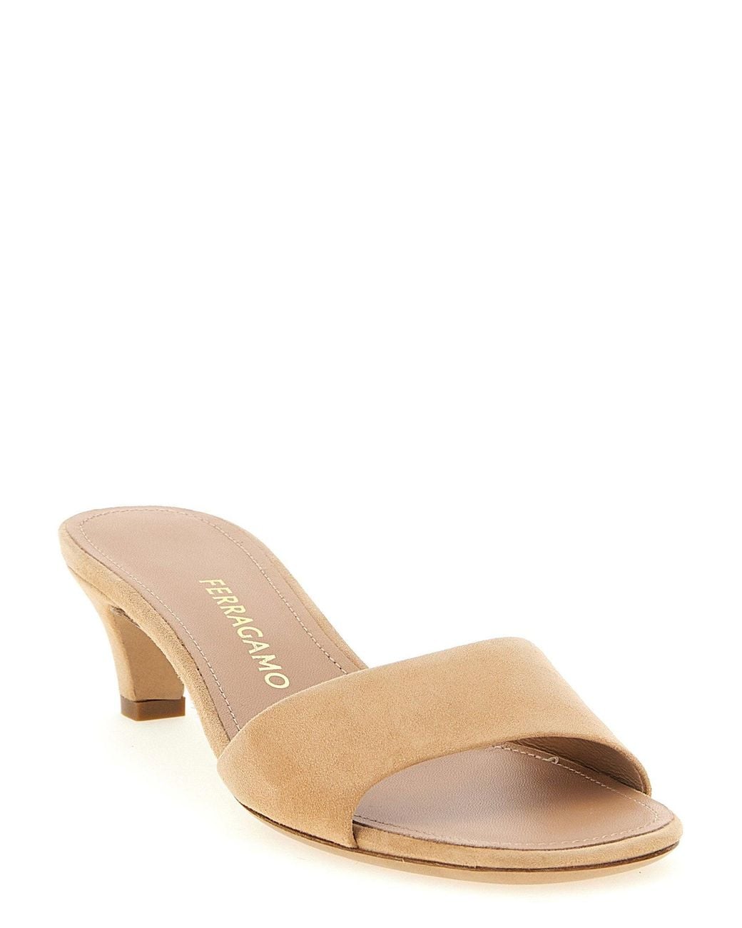 Ferragamo Brown Tatiana Heel Sandal