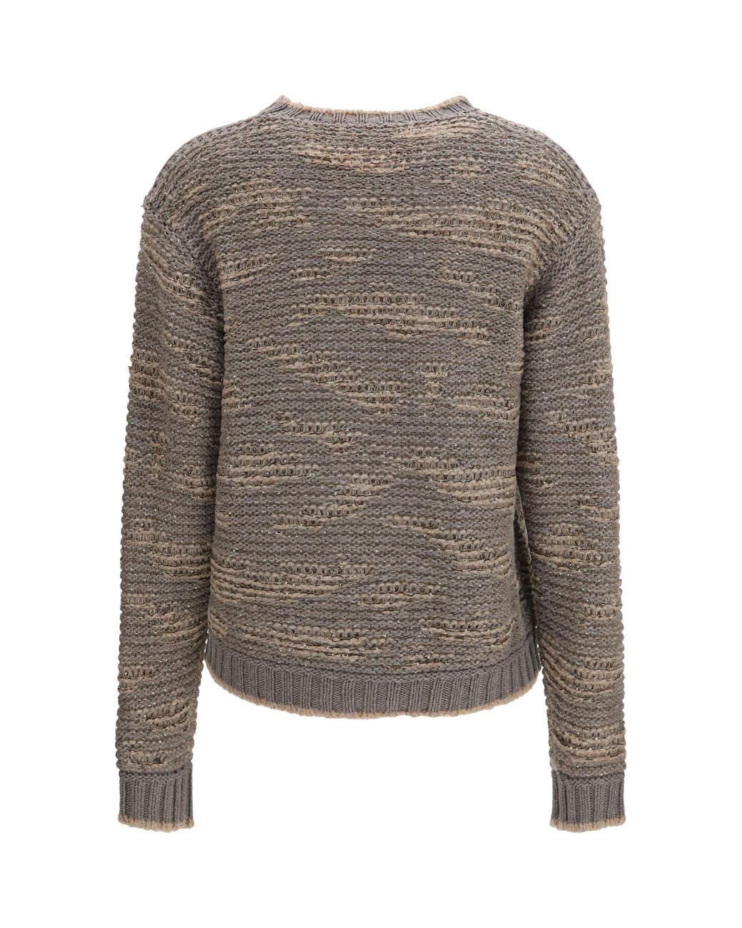 Fabiana Filippi Gray Sequin Sweater