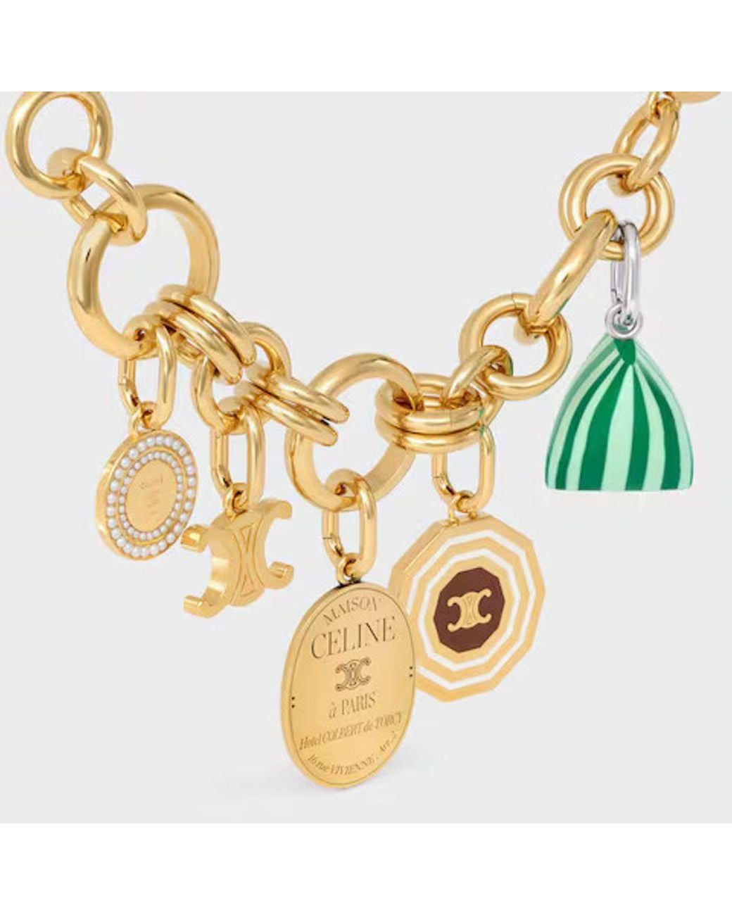 Céline Metallic Celine Zodiac Charm Pendant Charm