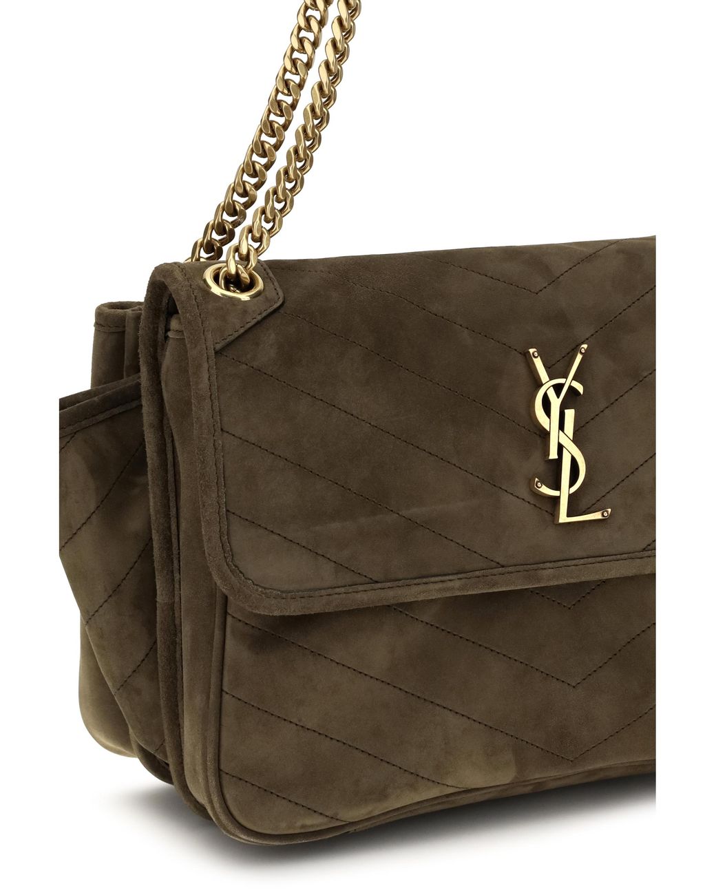 Saint Laurent Brown Saint Laurent Niki Tripouch Shoulder Bag