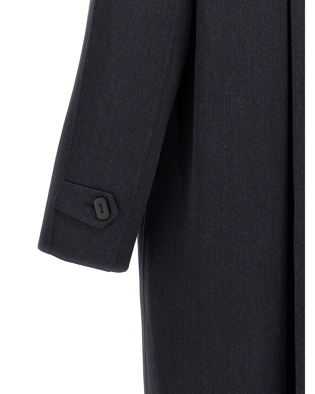 Fendi Blue Double Wool Coat