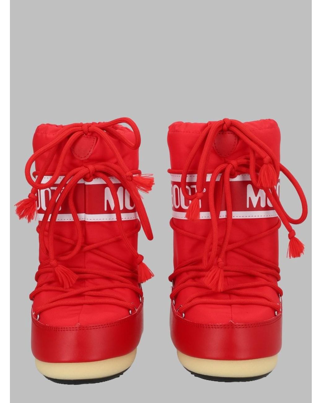 Moon Boot Red Icon Logo Boots