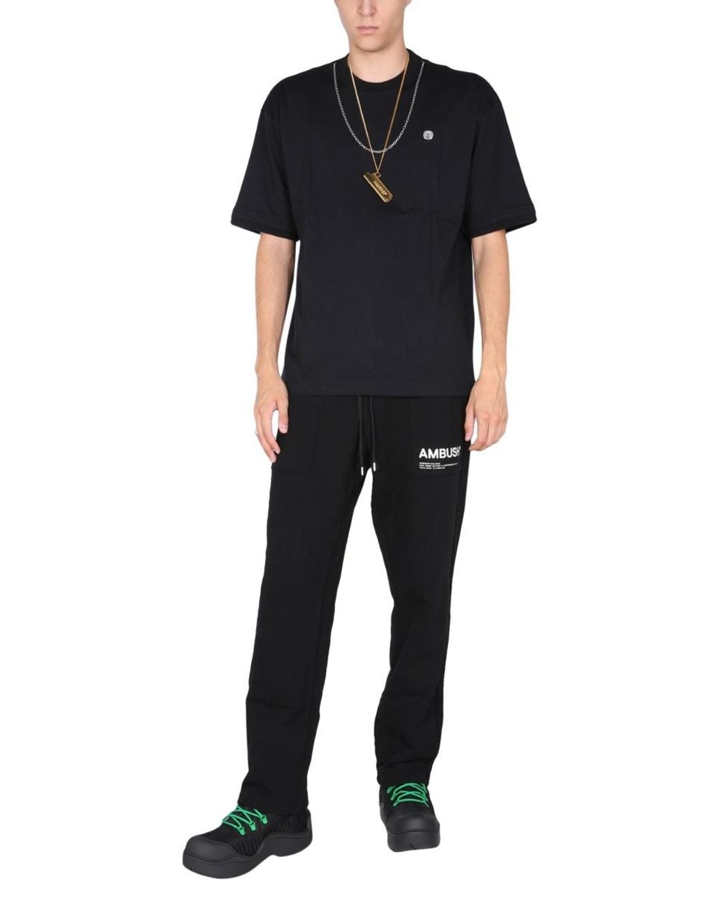 Ambush Black T-Shirt Iconic Chain T-Shirts for men