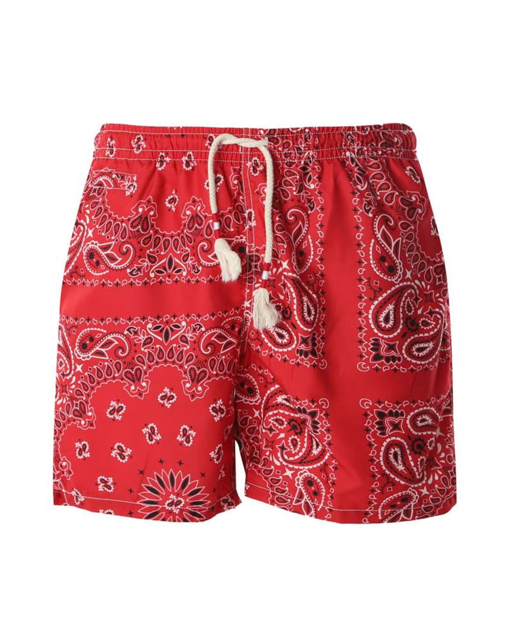 Mc2 Saint Barth Synthetic Bandana Print Swimsuit in Red for Men Lyst
