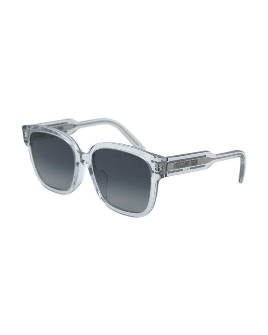 Dior Gray Sunglasses Square Full Rim, Transparent Frame And Gradient Lens Signatures7F45A1