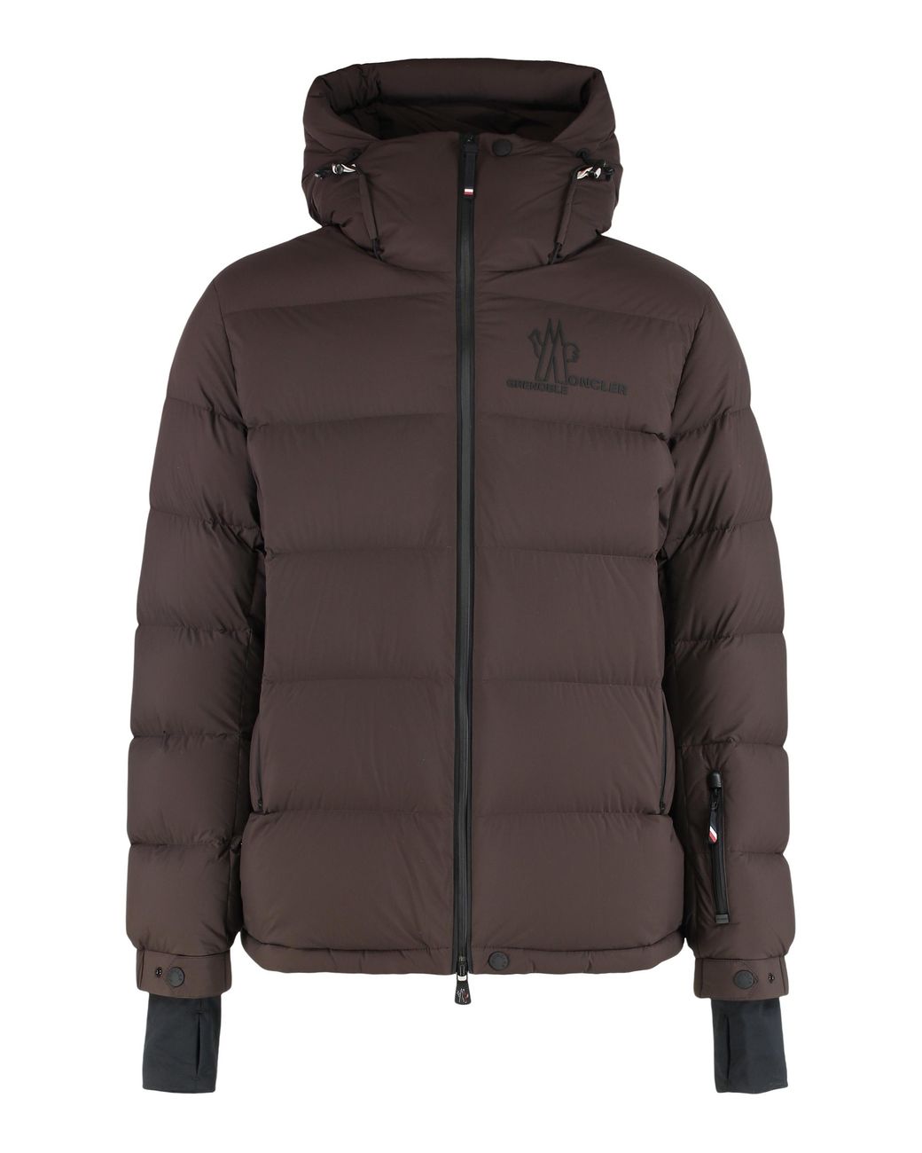 Moncler Brown Ski Jacket Isorno Polyester Padded & Down for men