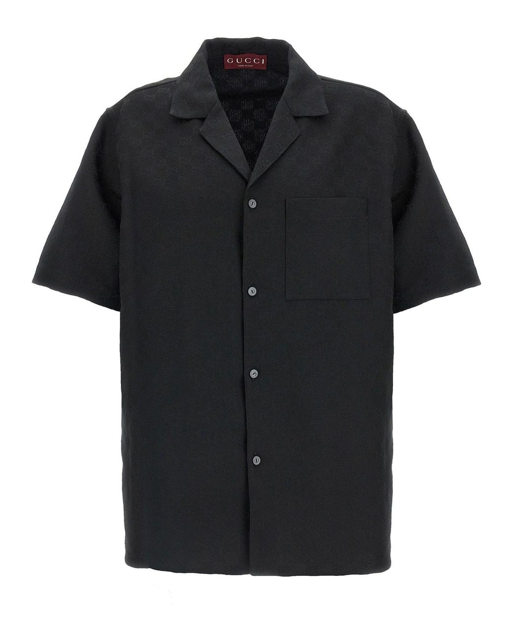 Gucci Black Gg Jacquard Shirt for men