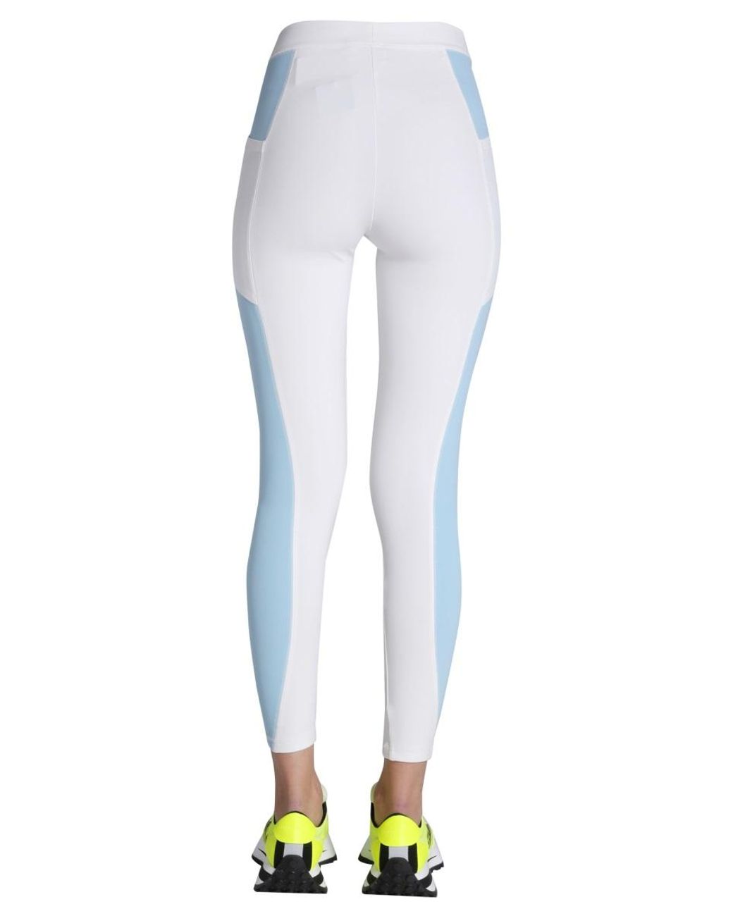 Stella McCartney Blue LEGGINGS With Logo Print