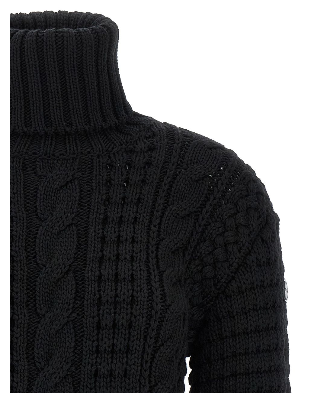 Moncler Genius Black Virgin Wool Sweater