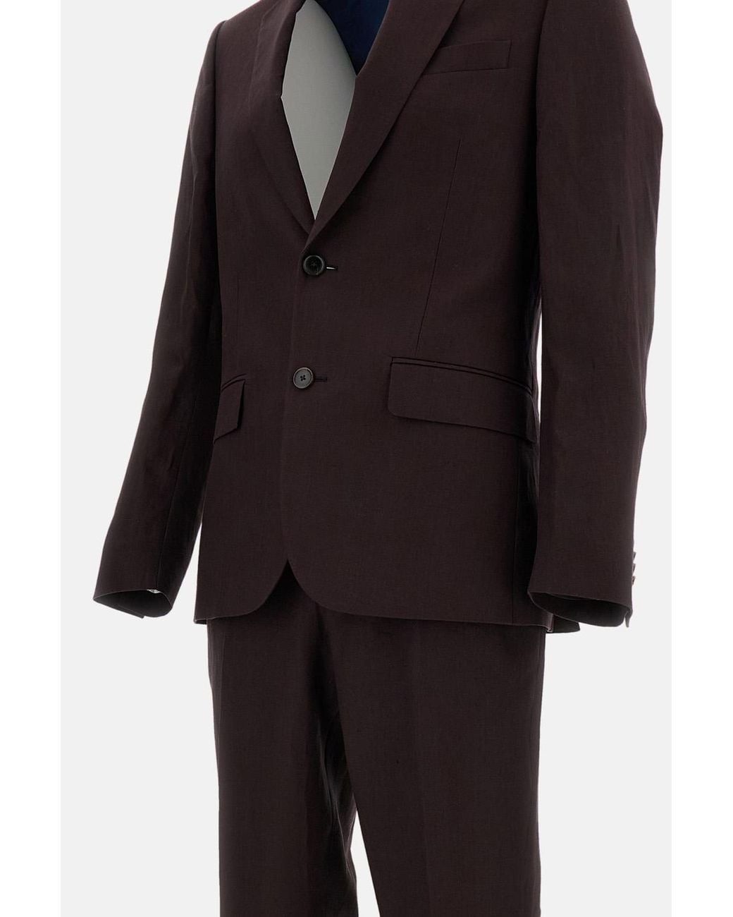 Paul Smith Blue Tailored Fit 2 Button Suit for men
