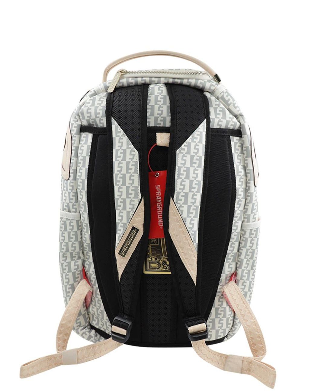 Sprayground Money Checkered Savage Backpack in White