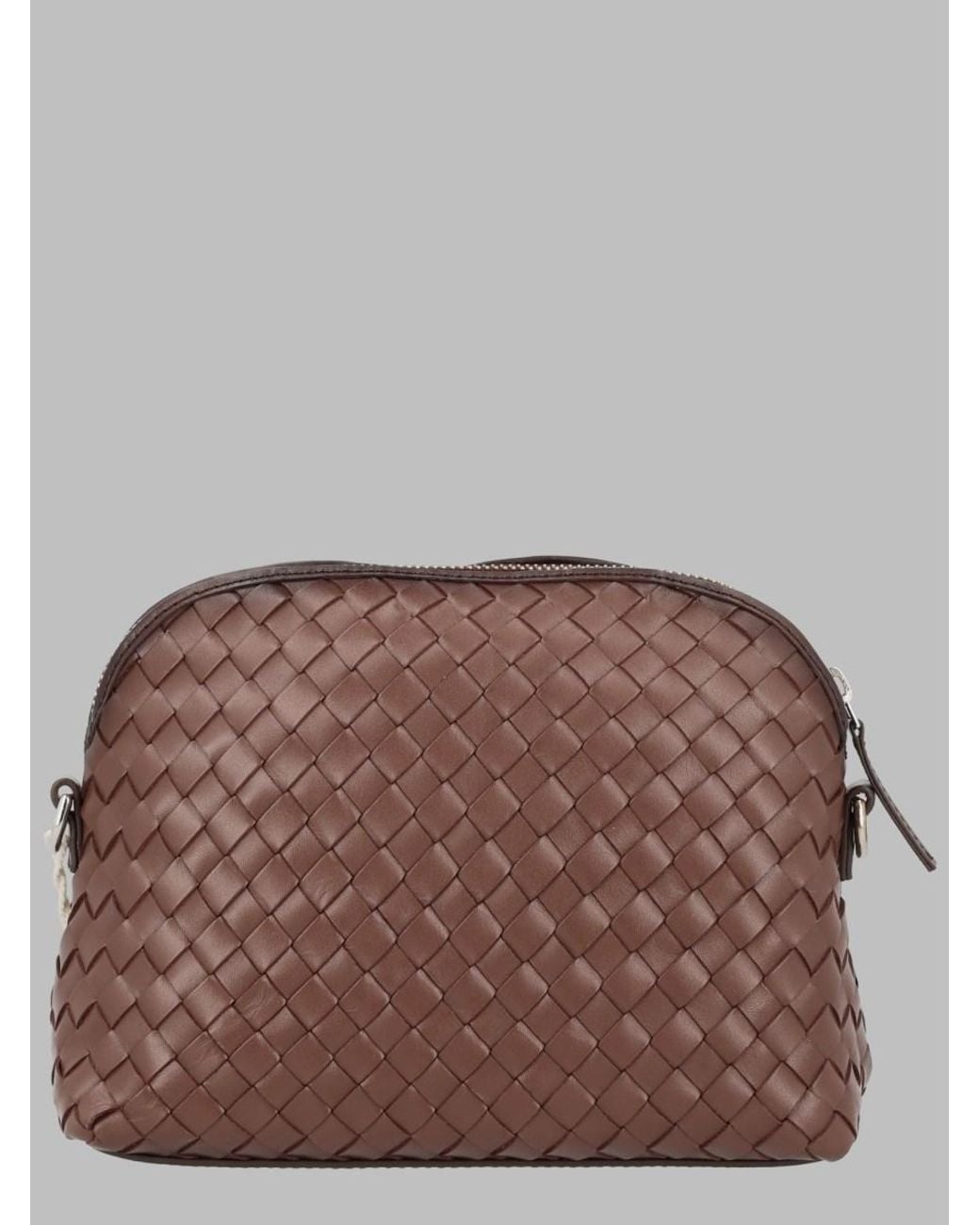 Dragon Diffusion Brown Chunky Fellini Leather Clutch