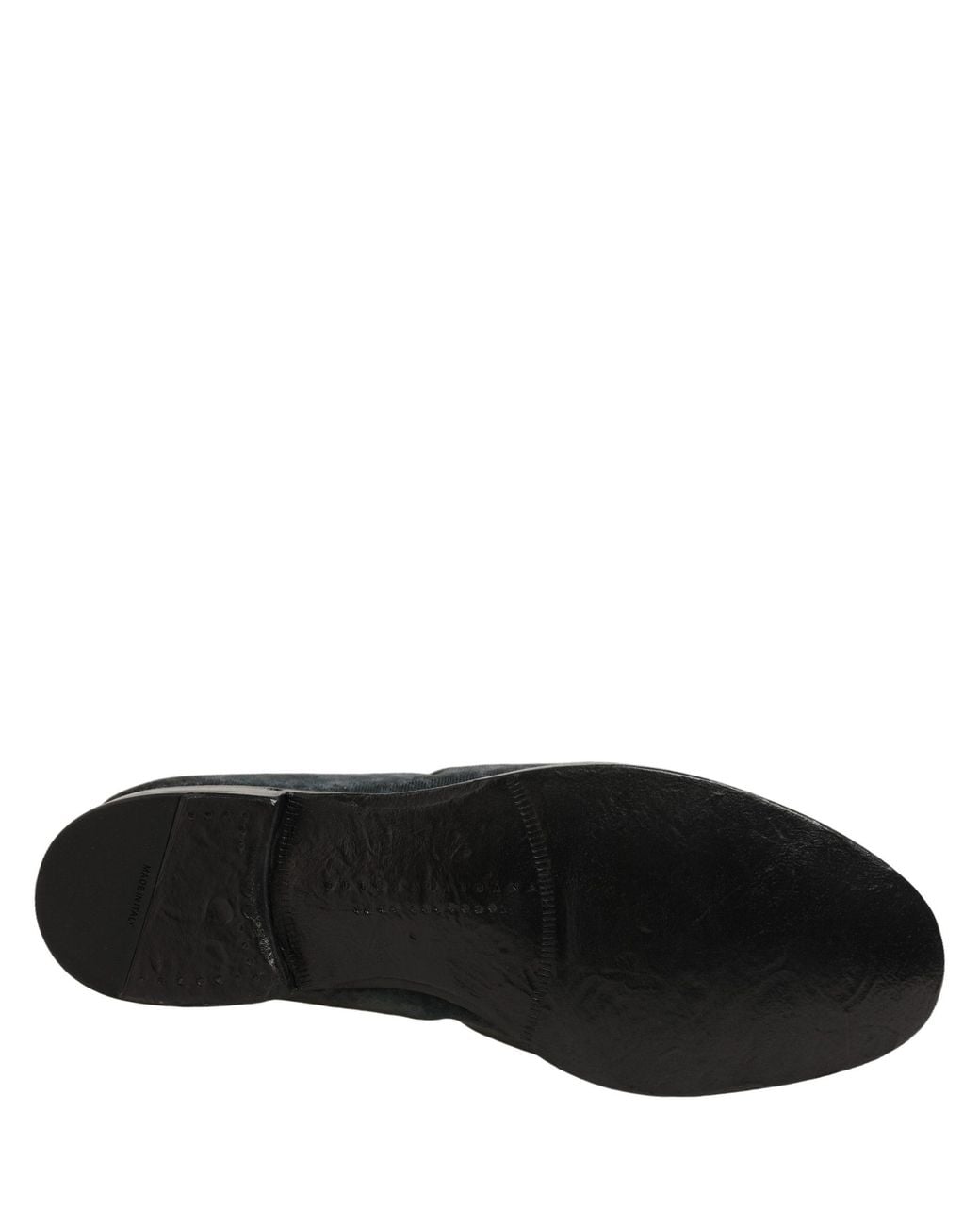Dolce & Gabbana Black Suede Slip On Slippers Loafers Shoes Leather for men