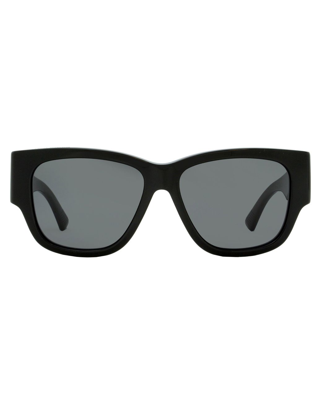 Bottega Veneta Black Rectangular Sunglasses Bv1026S 001 55Mm 1026 Plastic (Acetate)
