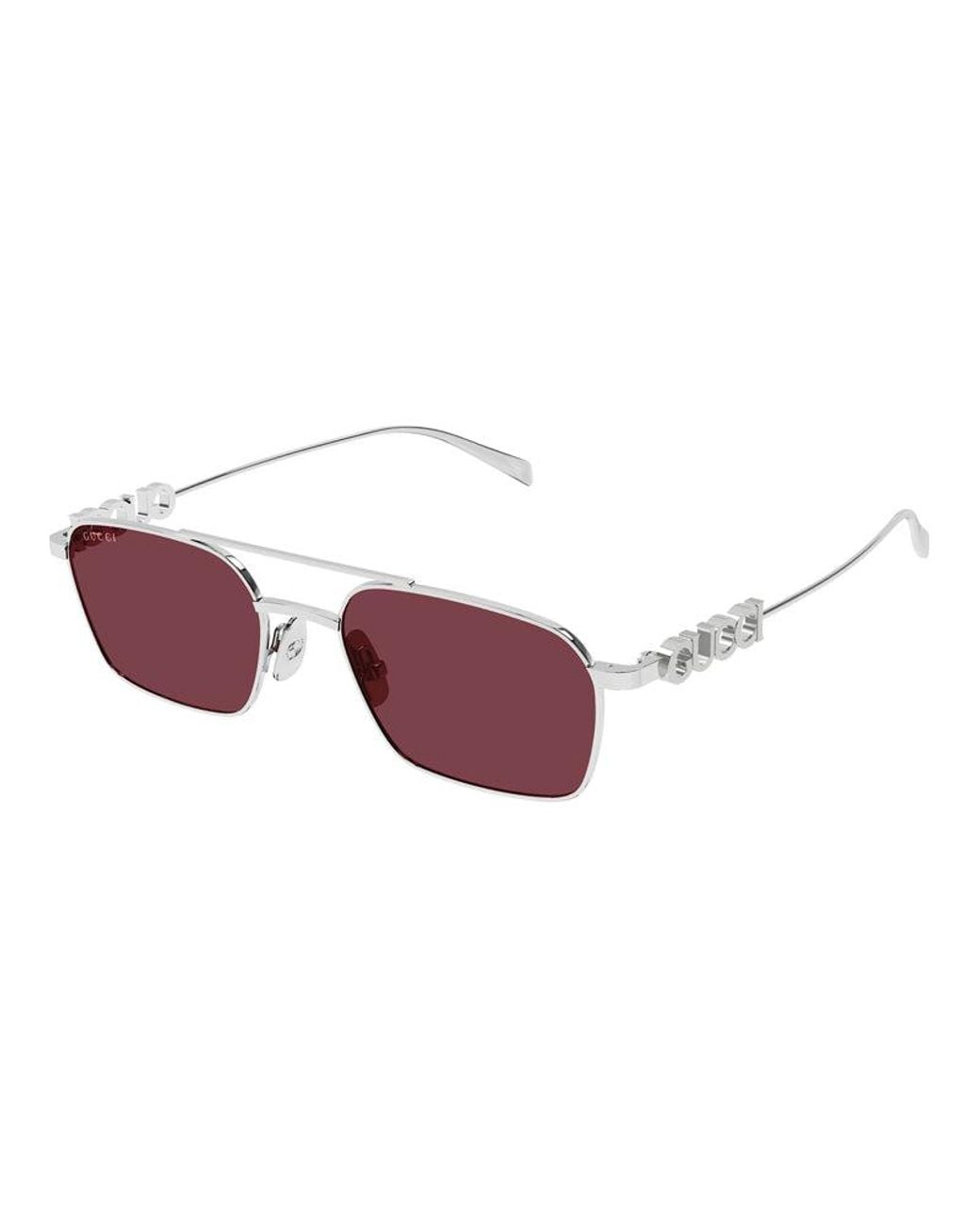 Gucci Purple Sunglasses Square Full Rim, Frame And Lens Gg1804S004 for men