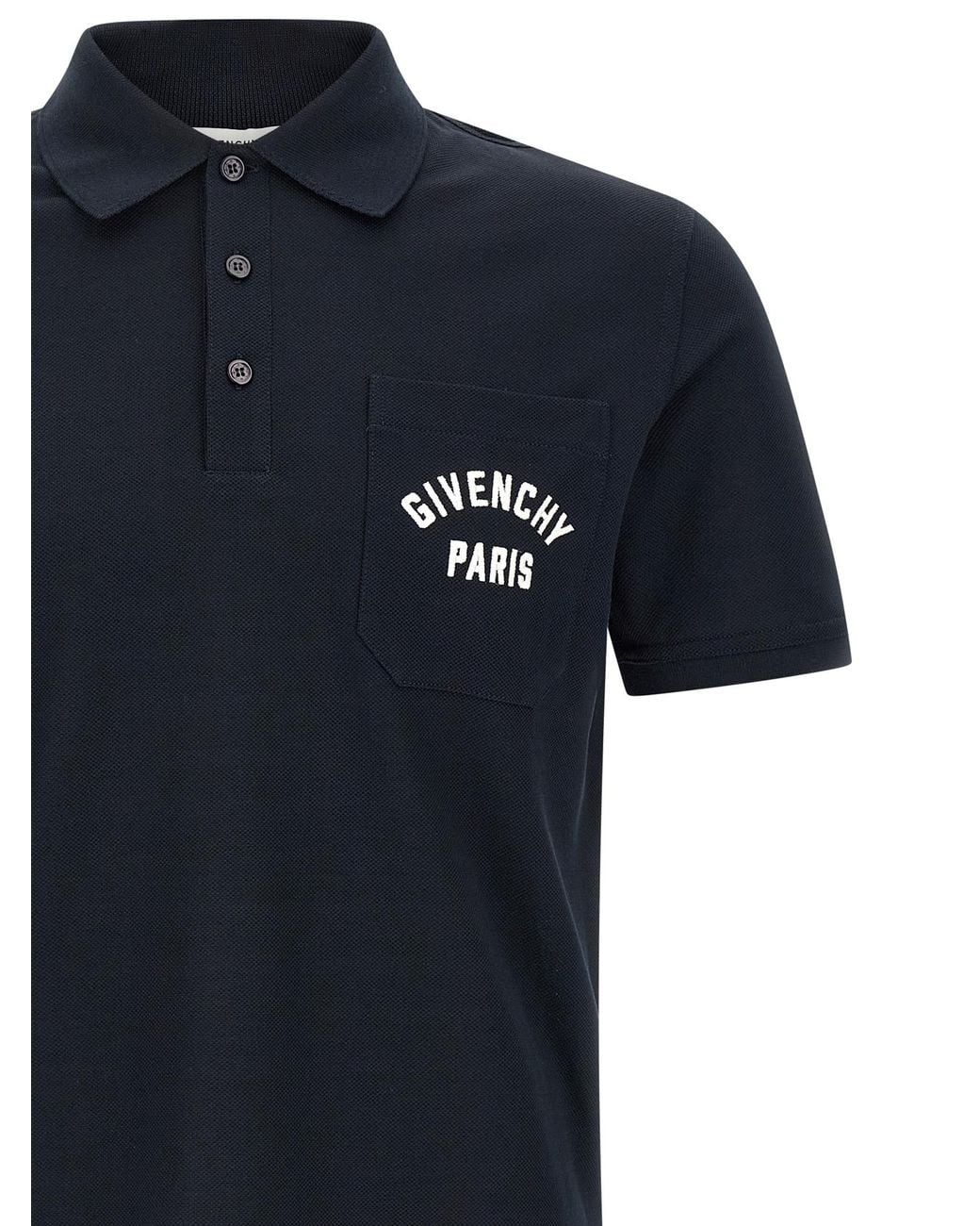 Givenchy Blue Paris Polo Shirt for men