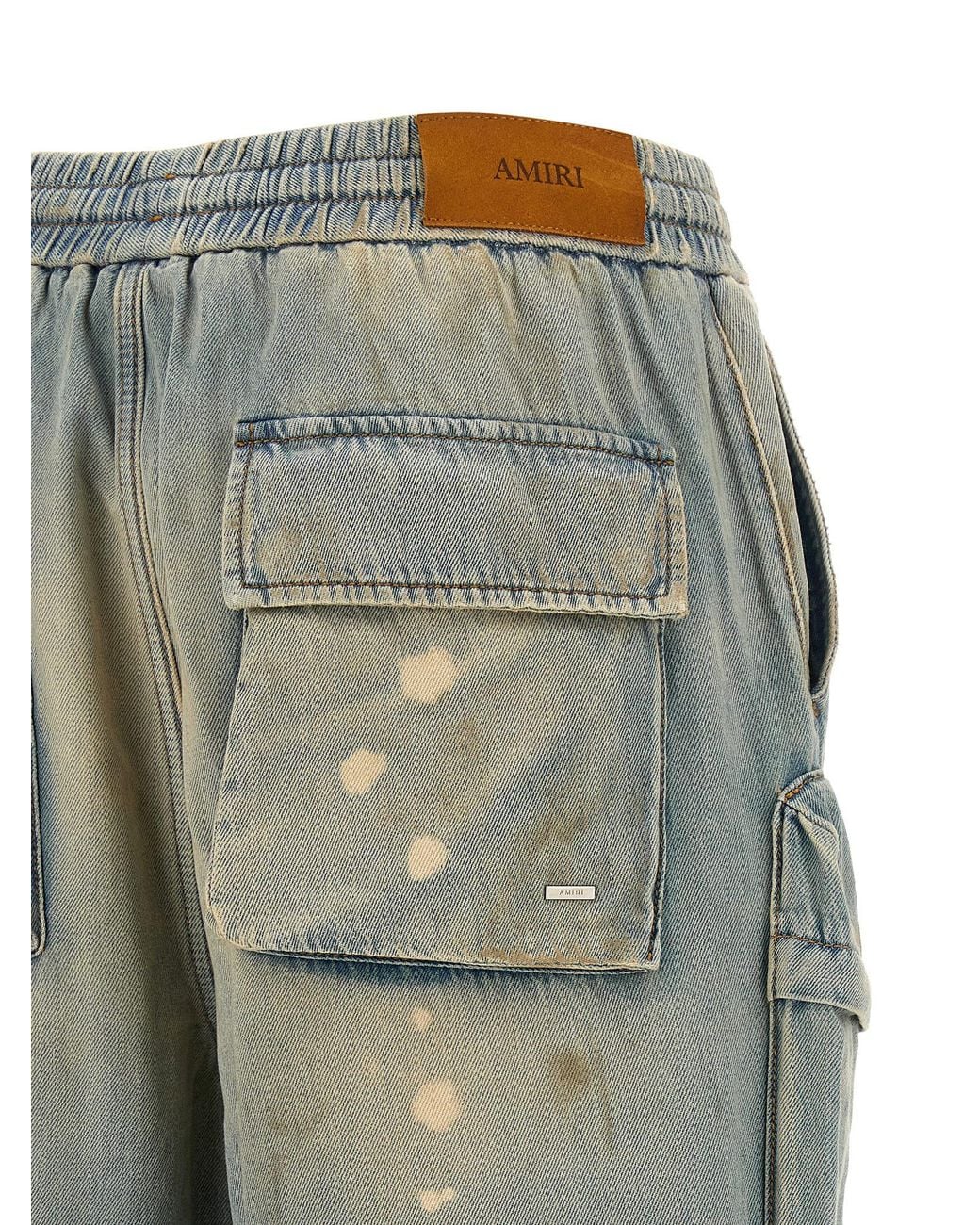 Amiri Blue Cargo Jeans Cotton