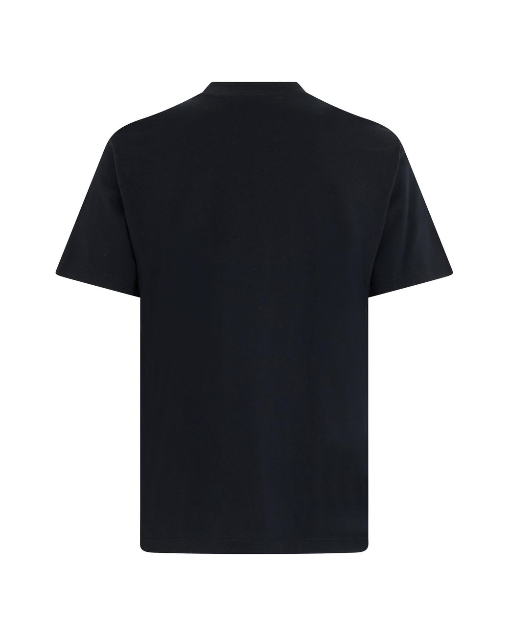 Fendi Black Fendi Cotton Crew Neck T-Shirt for men