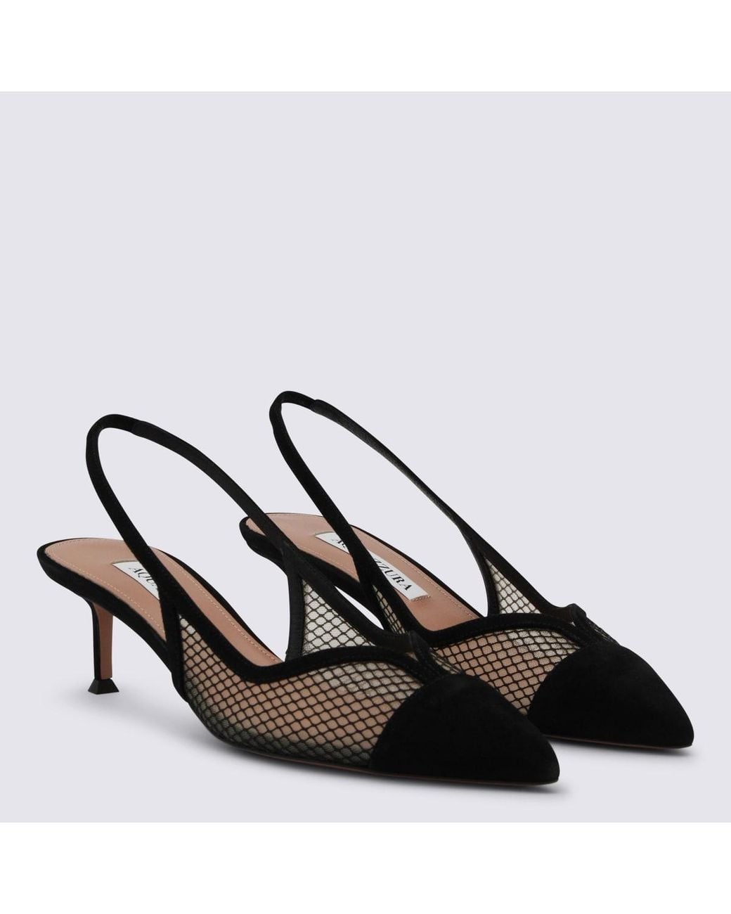 Aquazzura Black Leather Pumps