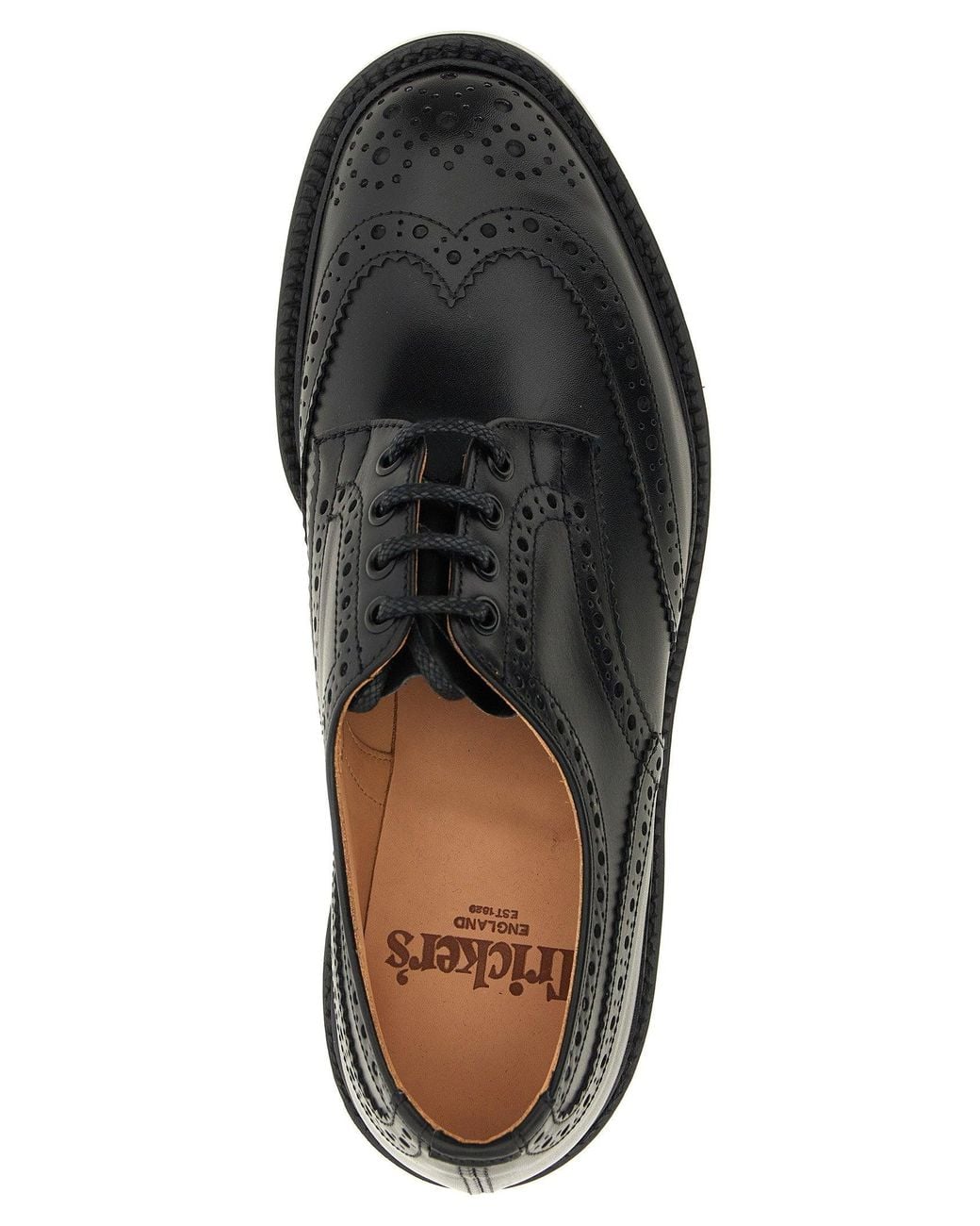 Tricker's Black Brogue Oxford