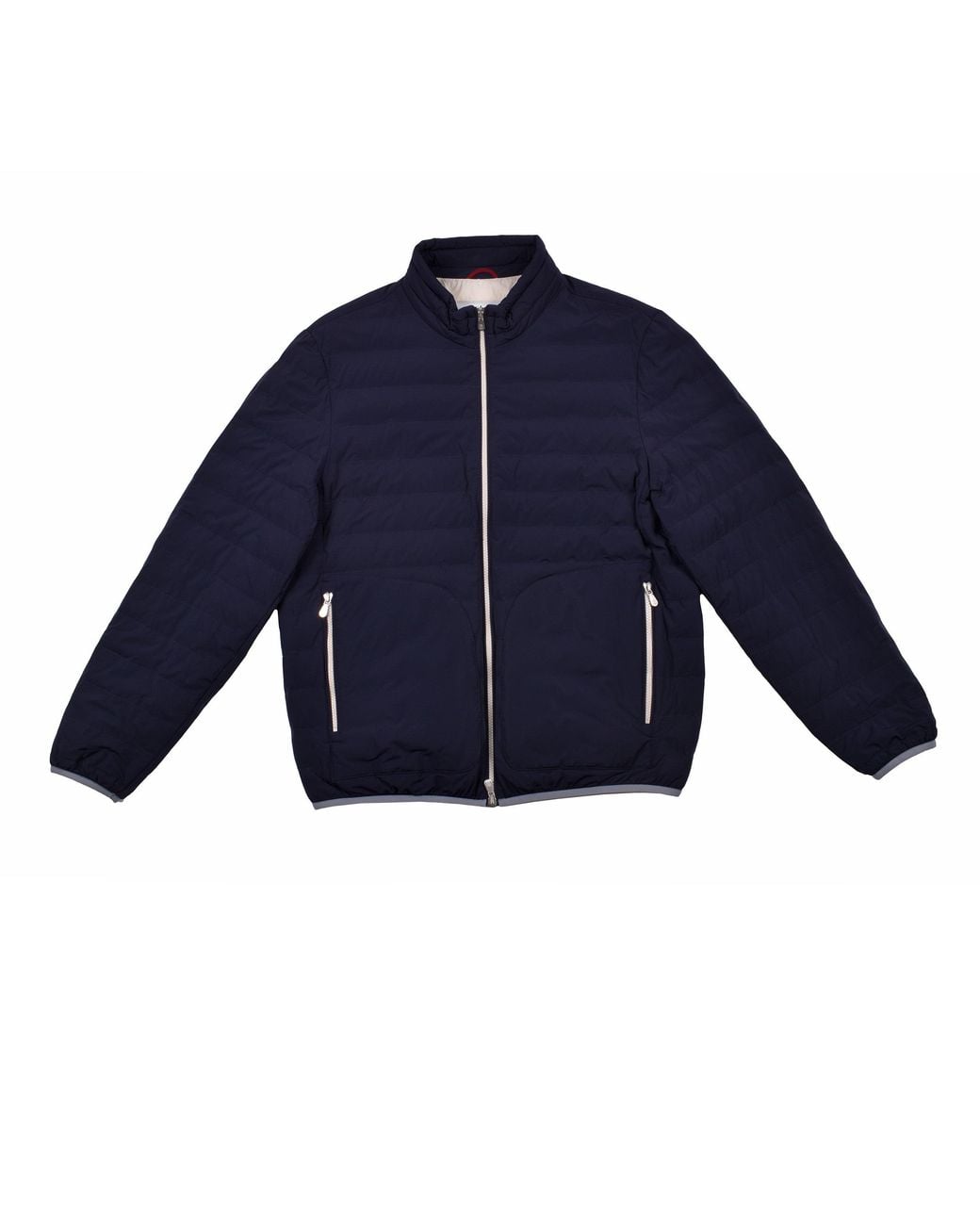Brunello Cucinelli Blue Quilted Zip Jacket Clothing for men