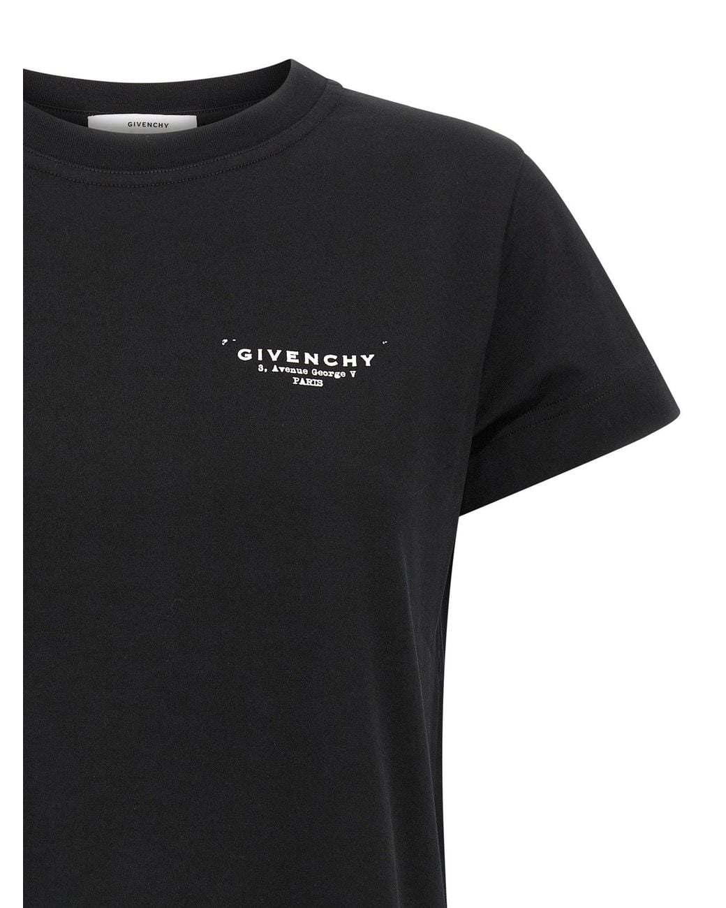 Givenchy Black Logo-Print T-Shirt