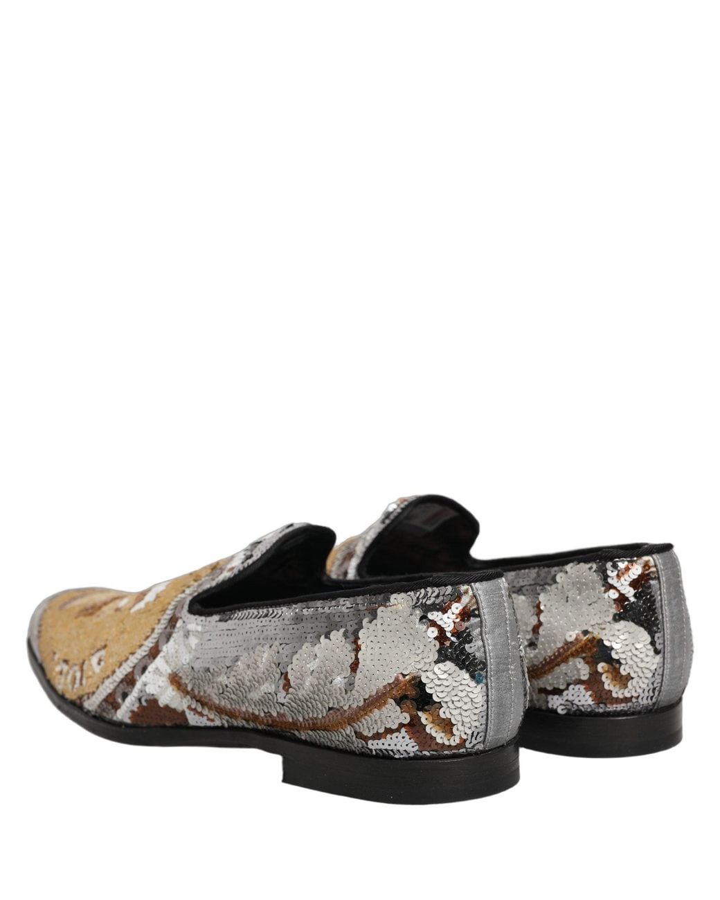 Dolce & Gabbana Black Dolce & Gabbana Sequined Slip-On Loafer for men