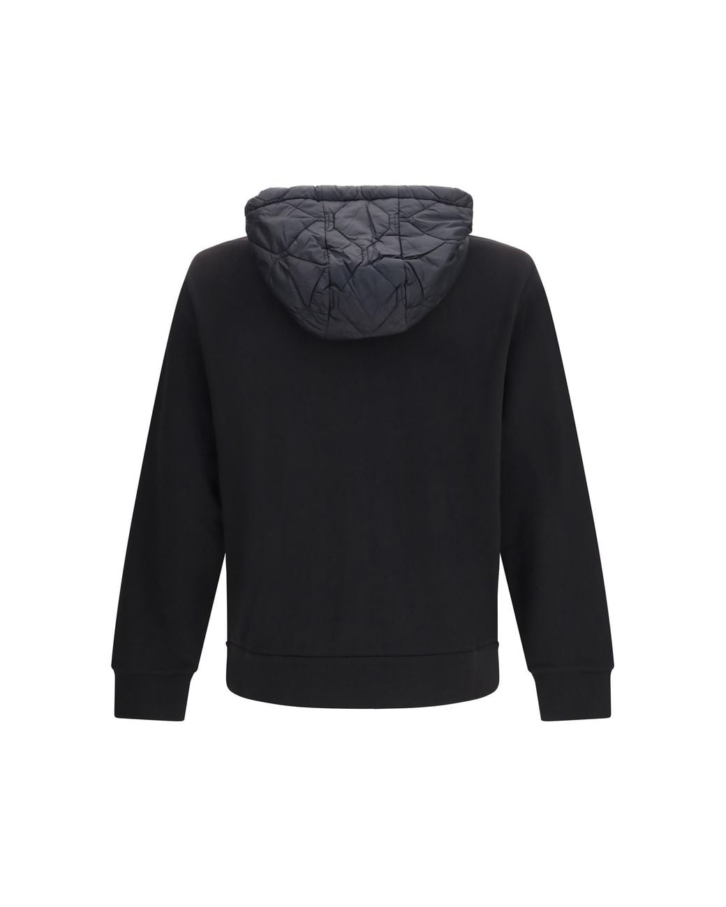 Moncler Black Hooded Zip-Up Sweatshirt for men