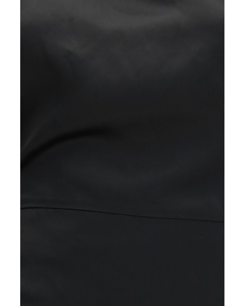 Khaite Black Harlin Draped Ramie-Blend Satin Dress Acetate; Ramie