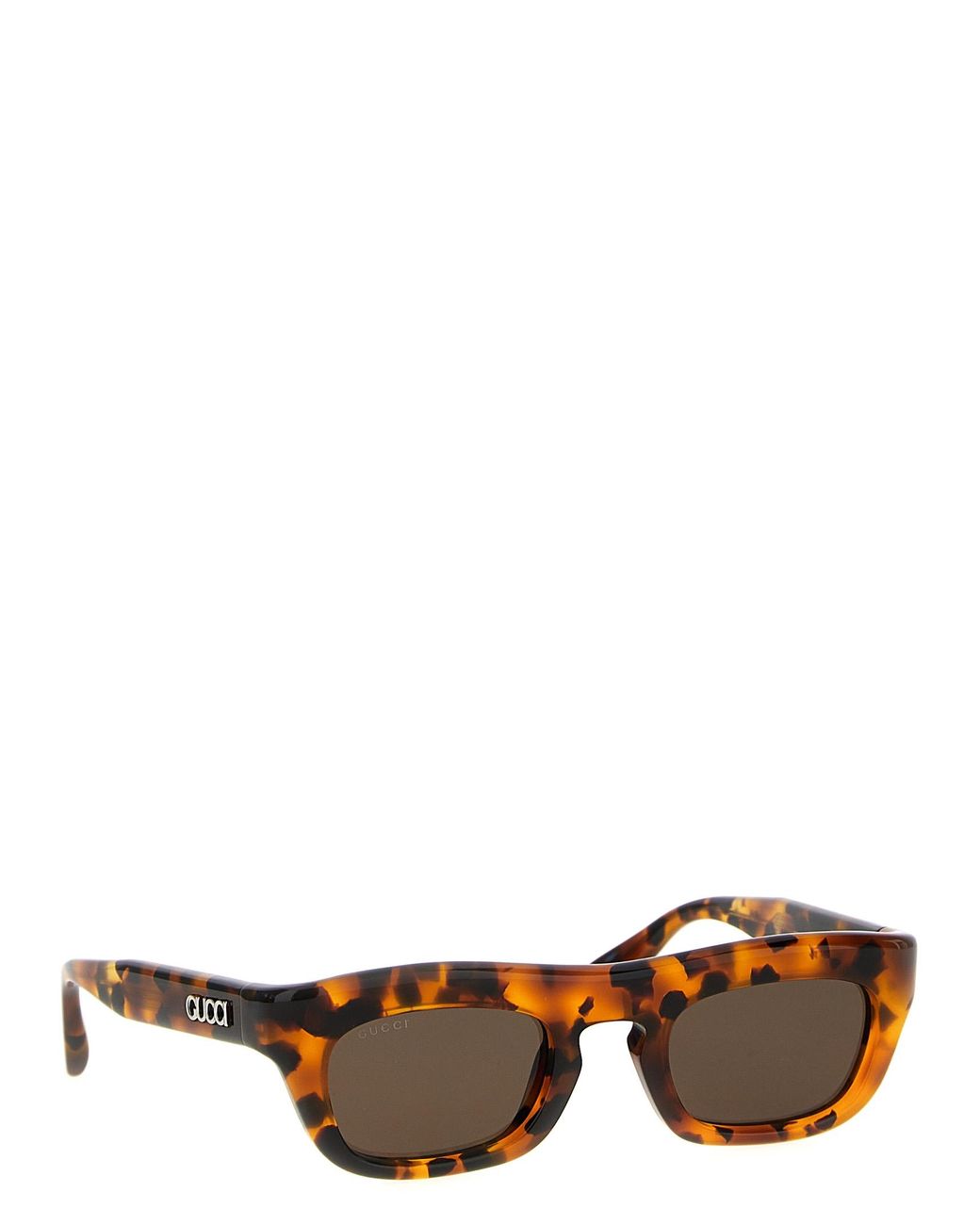 Gucci White Rectangular Sunglasses for men