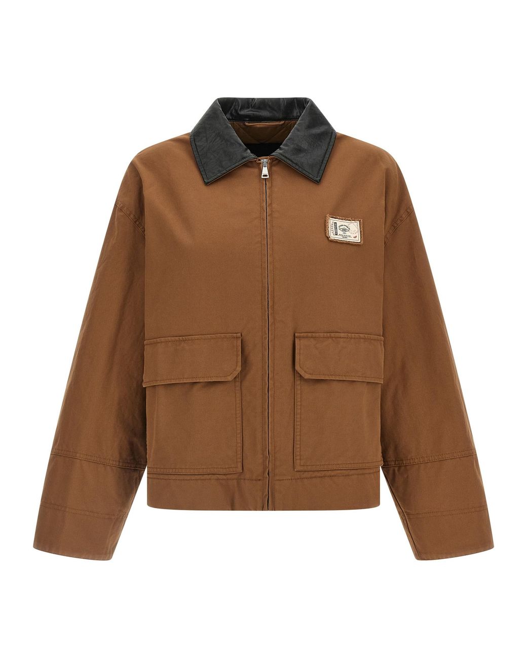 Max Mara Brown Cotton Full-Length Jacket Clothing