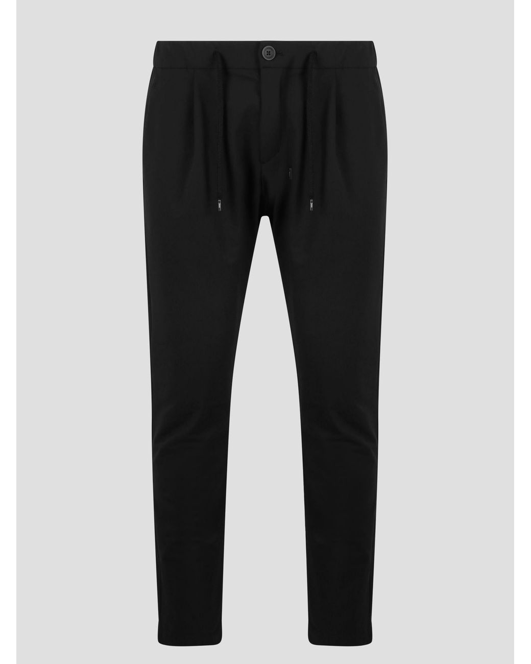 Herno Tech Fabric Trousers in Black for Men | Lyst