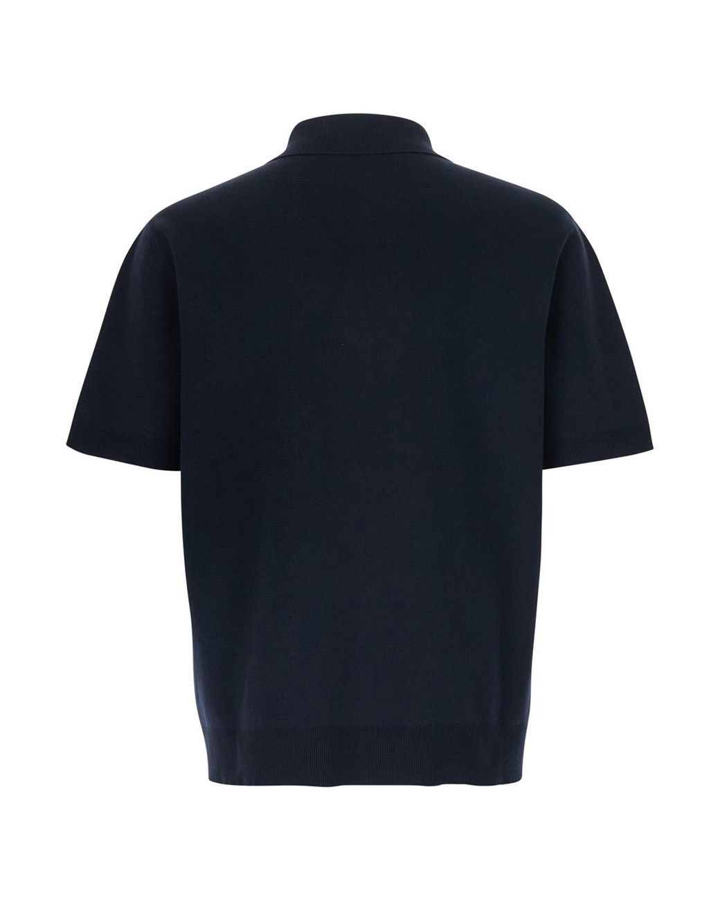 Gucci Blue Polo Collar Sweater Cotton T-Shirts for men
