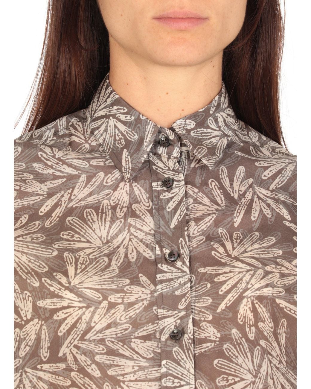 Brunello Cucinelli Gray Shirt Mp913Re116_C6004