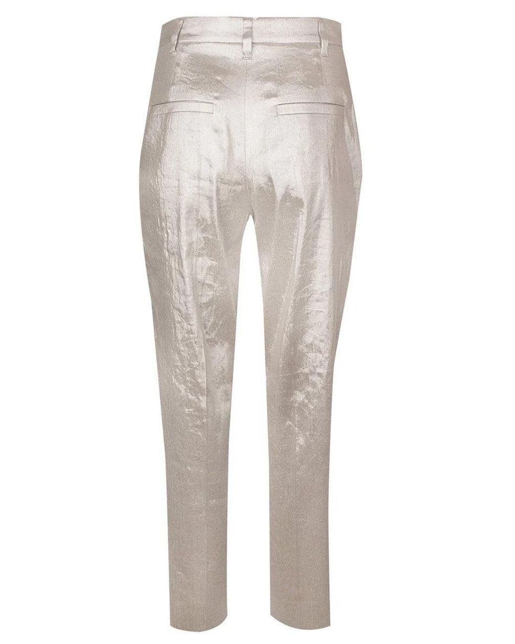 Brunello Cucinelli Natural Light Linen Trousers